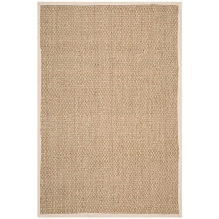 Safavieh Natural Fiber Rectangle Area Rug, Natural and Ivory - 2 ft.-6 in. x 22 ft. NF114J-222